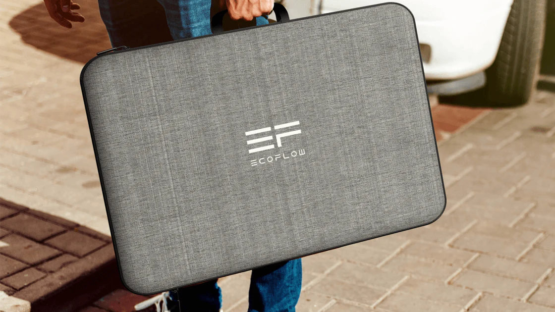 EcoFlow 220W Bifacial Portable Solar Panel Carrying Case