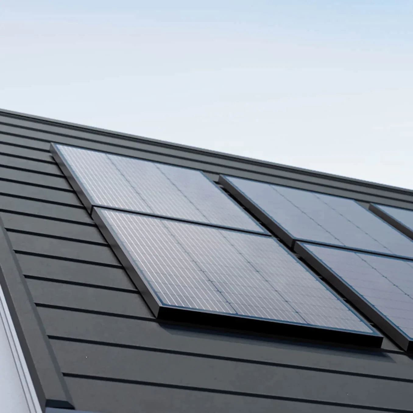 EcoFlow 2x 100W Rigid Solar Panel On Roof