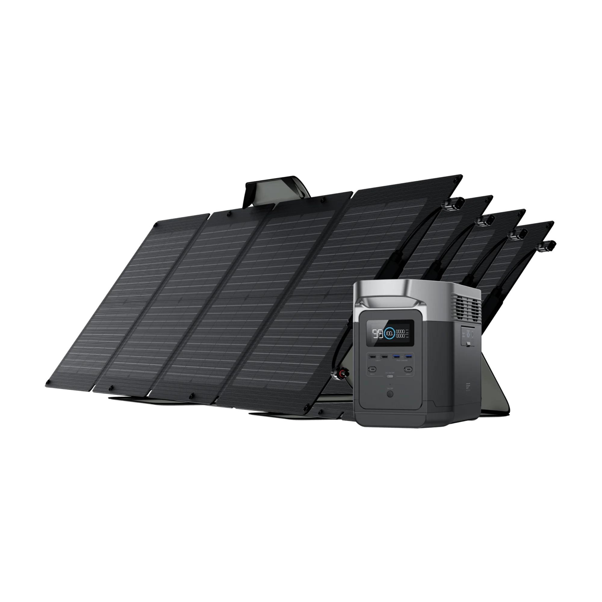 EcoFlow DELTA With Four 110W Portable Solar Panel 