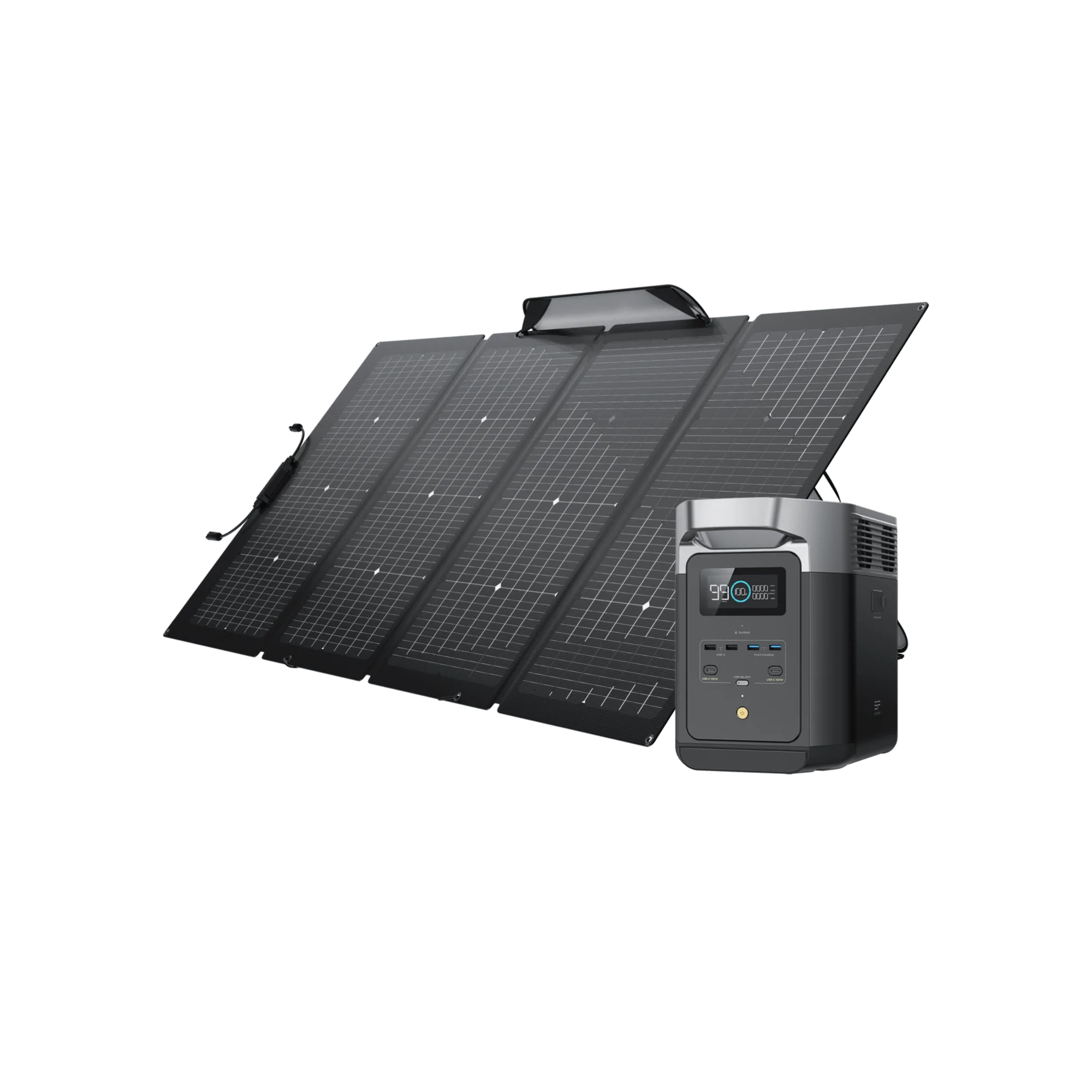 EcoFlow DELTA 2 With 220W Portable Solar Panel