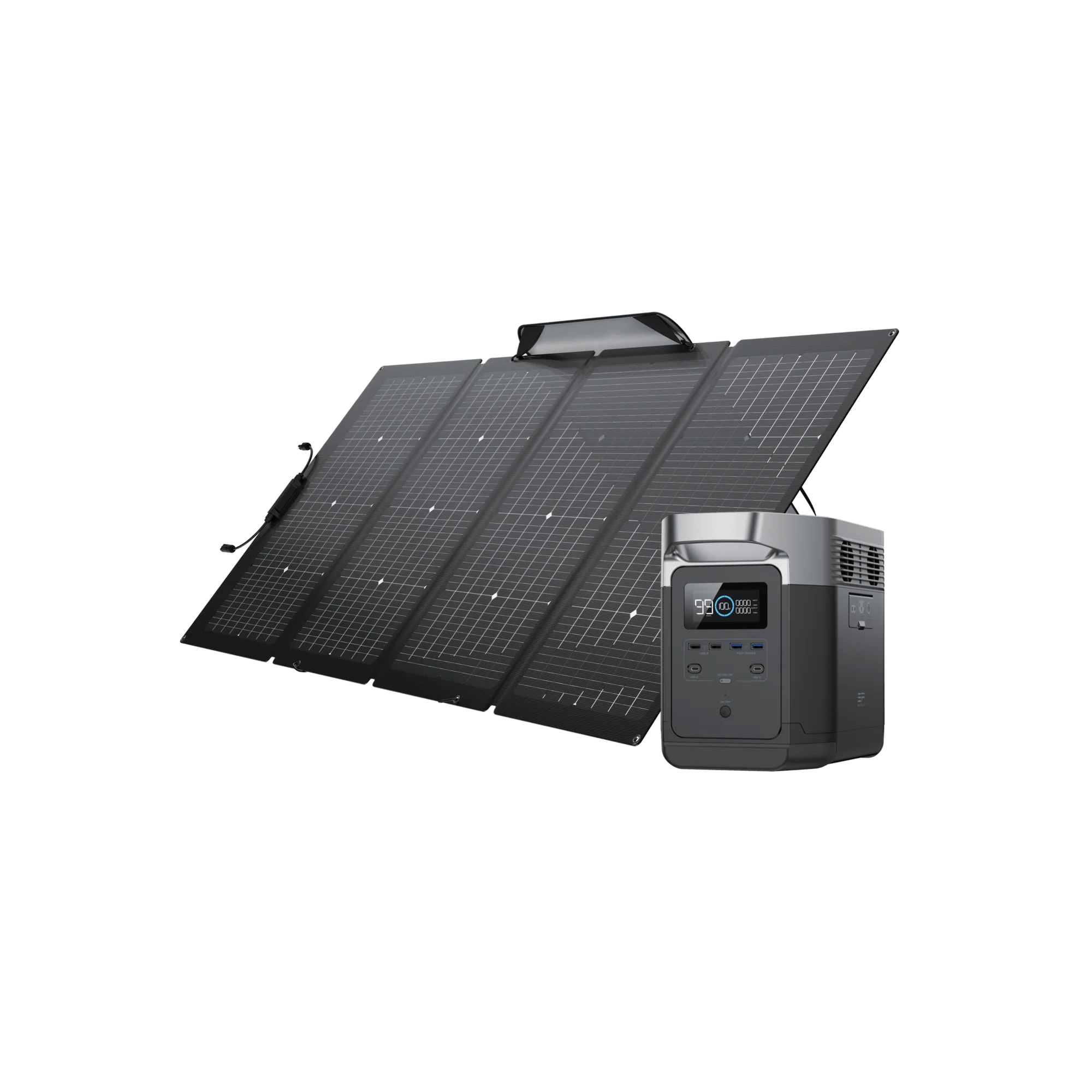 EcoFlow DELTA With 220W Portable Solar Panel