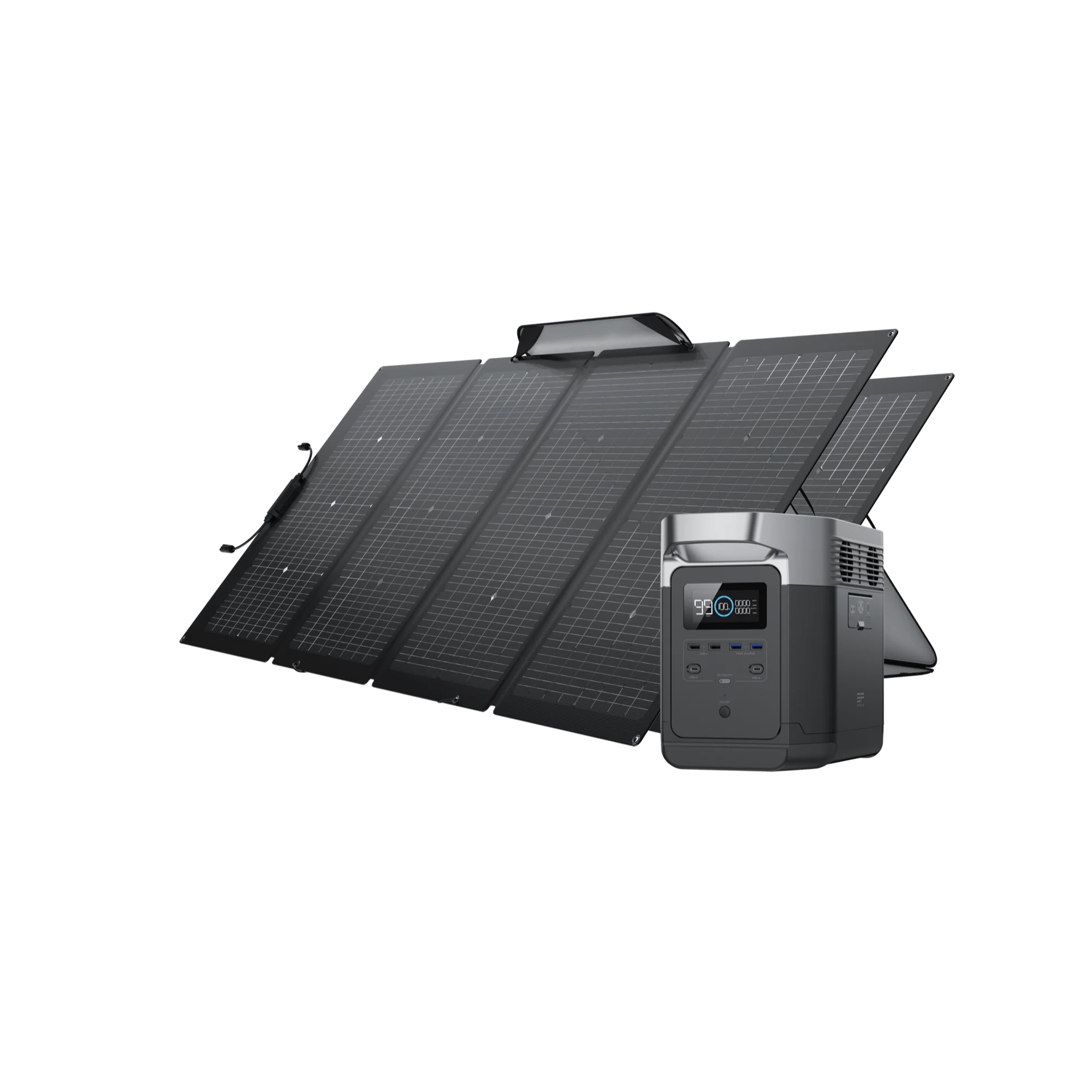 EcoFlow DELTA With Two 220W Portable Solar Panel