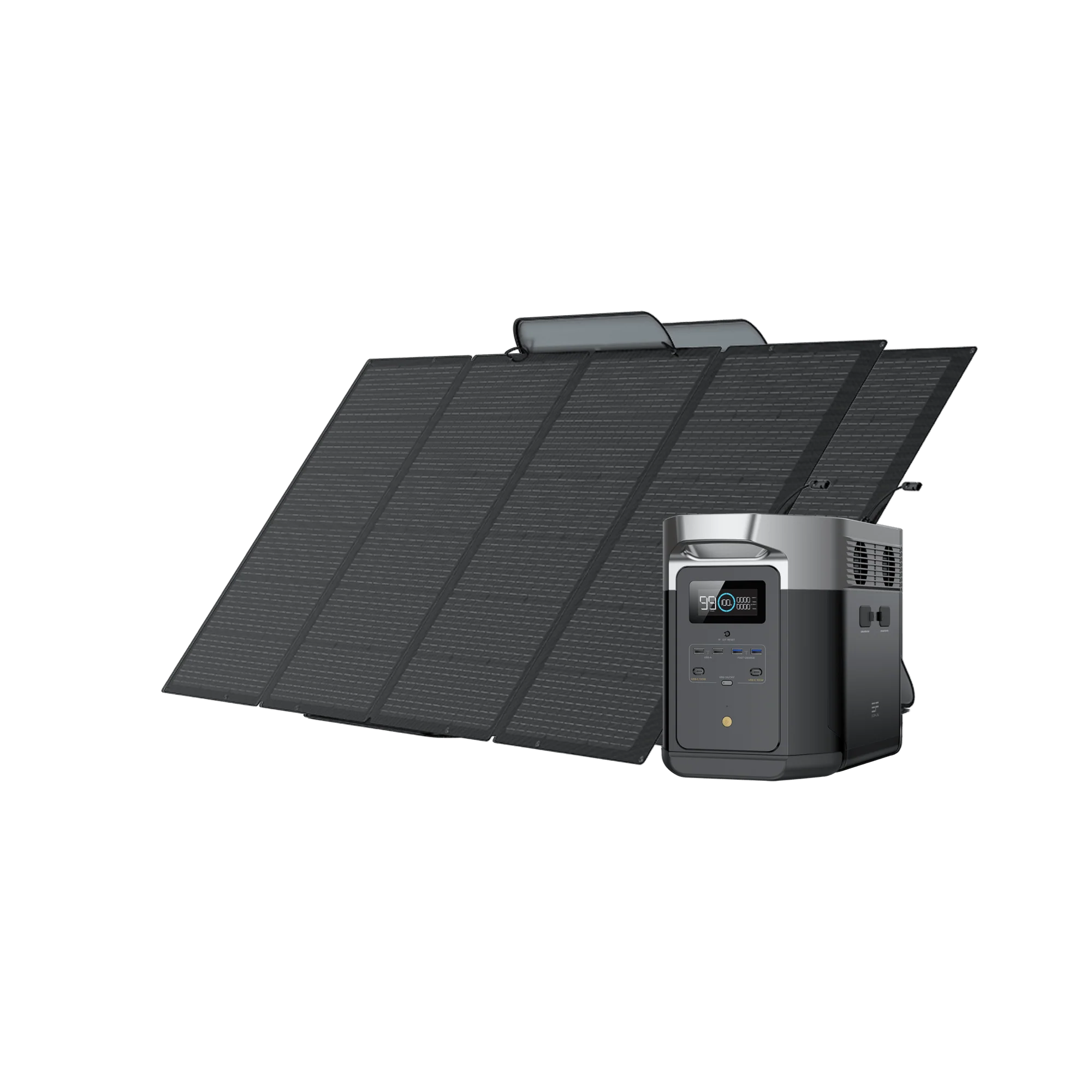 EcoFlow DELTA Max With Two 400W Portable Solar Panel