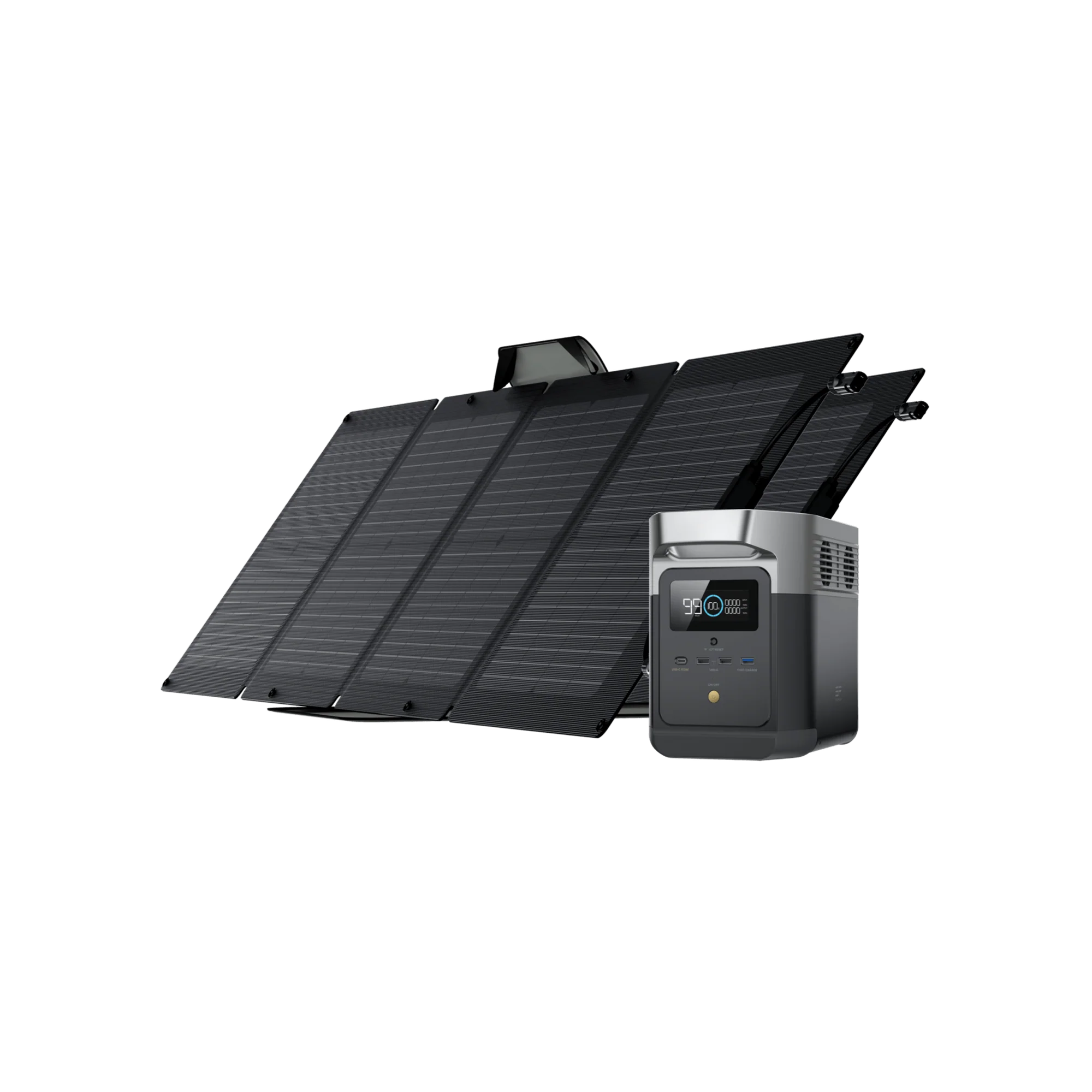 EcoFlow DELTA mini With Two 110W Portable Solar Panel