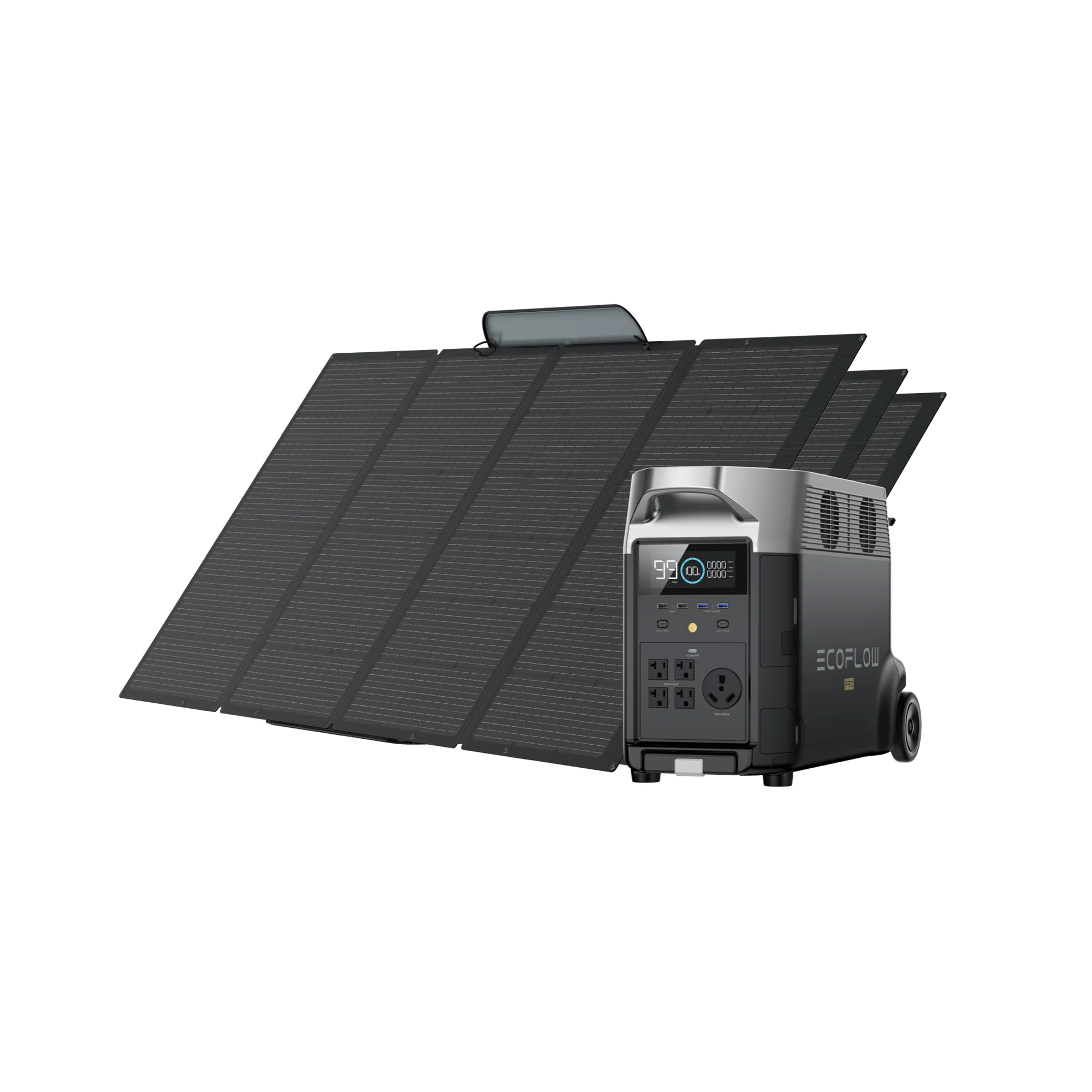 EcoFlow DELTA Pro With Two 400W Portable Solar Panel