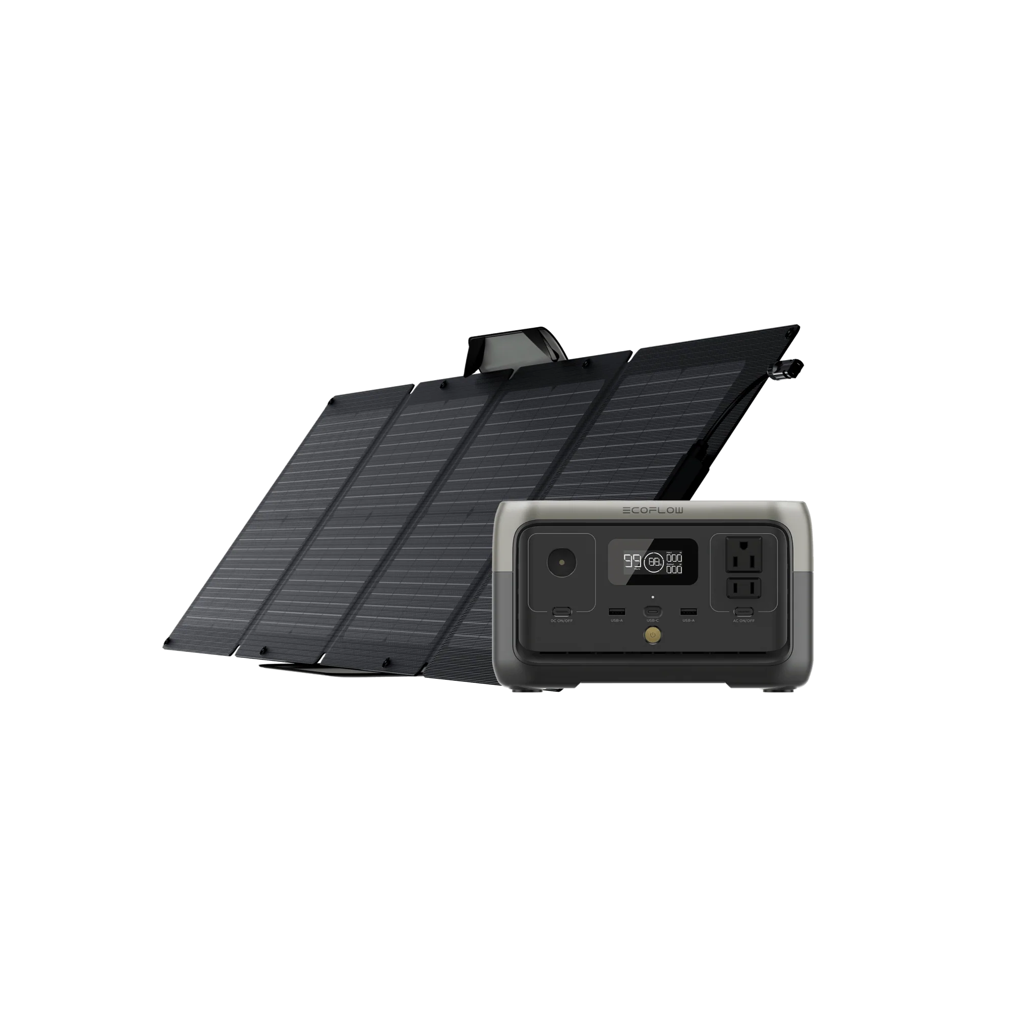 EcoFlow RIVER 2 With 110W Portable Solar Panel